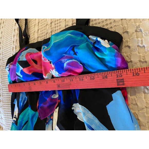 Women’s Swimsuit Size  XL One Piece “2 Bamboo” Adjustable Straps Beach Pool Chic - Picture 5 of 7